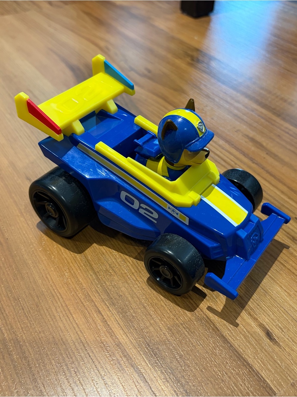 Paw Patrol Blue, Yellow & Red Chase Racing Car